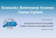 KRS Overview- Public Pension Oversight Board (January 27 2014) 2