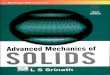 Advanced Mechanics of Solids by L.S. Srinath