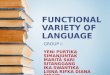 Functional Variety of Language