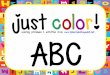 Just Color Alphabet