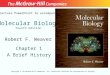 Molecular Biology Fourth Edition Chapt01 Lecture