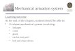 Chapter 6 Mechanical Actuation Systems