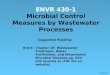 ENVR 430 Wastewater Lecture