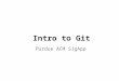 Purdue ACM SigApp Intro to Git