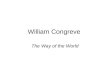 William Congreve - the rape of the lock