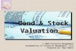 Bond & Stock Valuation (BBA)