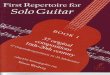 First Repertoire for Solo Guitar - Book 1