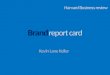 Brand Report Card- Brand Management