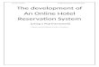 réservation system for Hotel