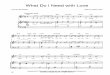 What Do I Need With Love Sheet Music