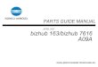 63175399 Konica Minolta Bizhub 163 7616 Parts Manual
