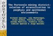 The Portovelo Mining District Relation of Mineralisation to Porphyry and Epithermal Environments