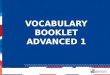 Vocabulary Booklet- Ppt Ad1-Ad2