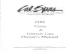 Cal Spas Fiesta and Genesis Owners Manual