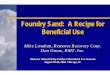 Beneficial Reuse Foundry Sand