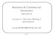 B&W Presentation 06 - Decision Making 2 Quantitative