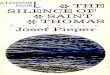 Silence of Saint Thomas_ Three Essays, The - Josef Pieper