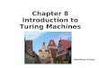 Chapter 8 Introduction to Turing Machines