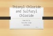 Thionyl Chloride and Sulfuryl Chloride