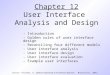 Pressman Ch 12 User Interface Design