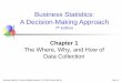 business statistics:a decision making approach Chapter 1 PowerPoint