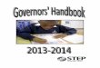 STEP Governors' Handbook, 2013-2014