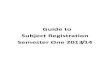 Annex 1 - Guide to Subject Registration