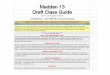 Madden 13 - Draft Class Guide - Draft Guide