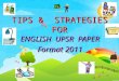 Talk on Upsr Tips 2011
