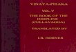Horner I B Tr Book of the Discipline Vinaya Pitaka Vol v Cullavagga 472p