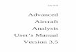 AAA 3.5 Manual (Advanced Aircraft Analysis)