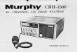 Murphy CBH1500 - Instruction manual with Circuit diagram. CB base station UK radio transceiver