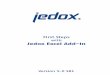 First Steps With Jedox Excel Addin