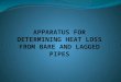 Heat Loss for Bare and Lagged Pipes