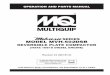 Plate Compactors Reversible MVH502DSB Rev 4 Manual