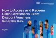 Step-By-Step Guide to Access and Redeem Cisco Certification Exam Discounts