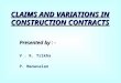 Claims and Variations in Construction Contracts