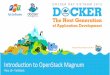 DockerDay2015: Introduction to OpenStack Magnum