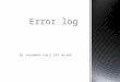 2.error log