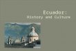Culture of Ecuador