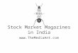 Stock Market Magazines in India - Advertising Rates & Details