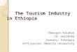 The Tourism Industry in Ethiopia