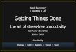 Getting Things Done - David Allen - Book Summary -Chapters 1-6