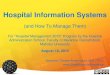 Hospital Information Systems (August 18, 2015)