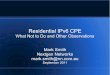 residential ipv6 cpe - what not to do and other observations