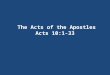 Acts Lesson 23
