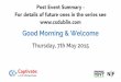Captivate CX  event summary - Dublin 7th May 2015