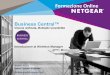 Webinar NETGEAR - BUSINESS CENTRAL: la prima piattaforma CLOUD BASED per il WIRELESS MANAGEMENT