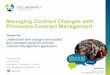 Managing Changes with Primavera Contract Management