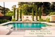 How to Decorate Your Swimming Pool Patio